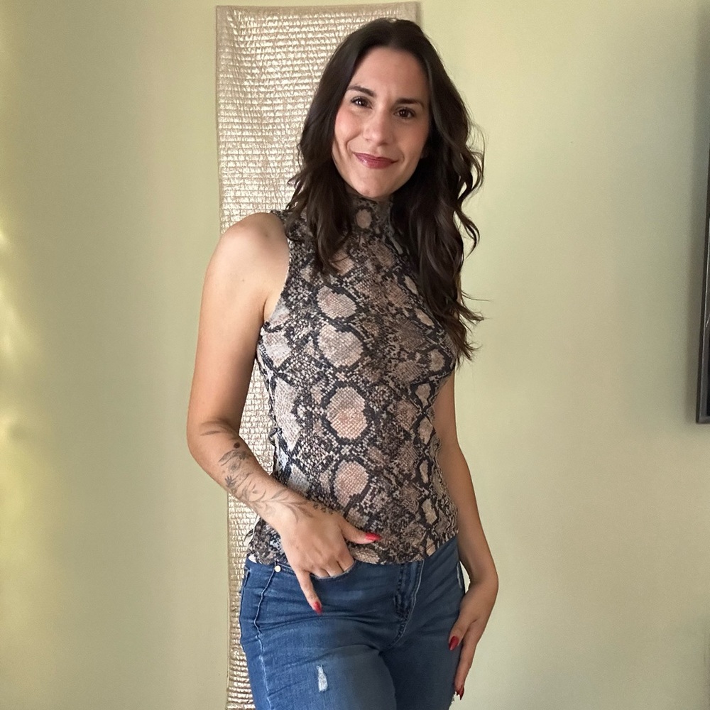 Snake Print Express Tank